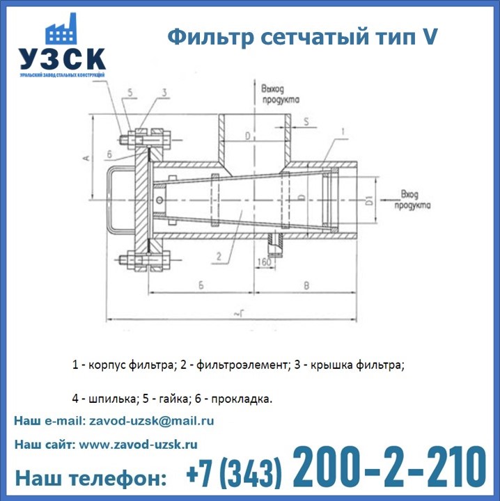 Фильтр сетчатый ФС по Т-ММ-11-2003 в Кара-Балта