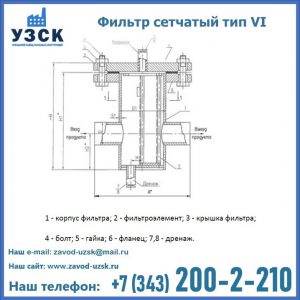 Фильтр сетчатый ФС по Т-ММ-11-2003 в Кара-Балта